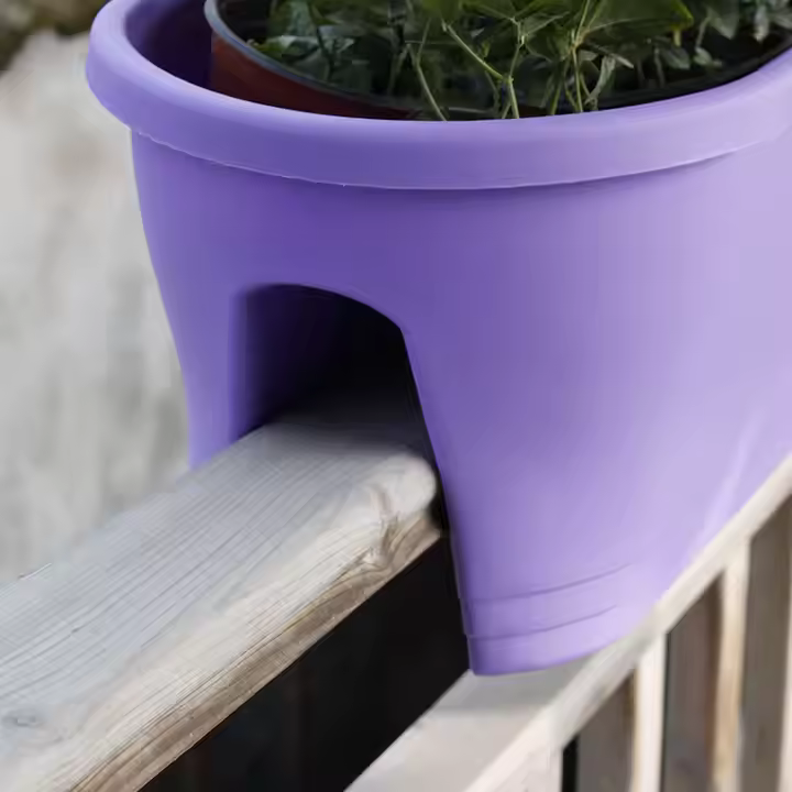 Railing Planters Plastic Flower Box